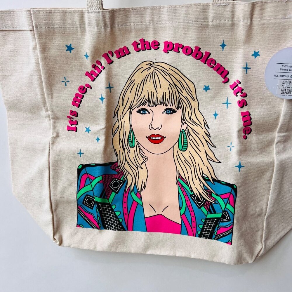 Taylor Swift Canvas Tote , Large - image 3